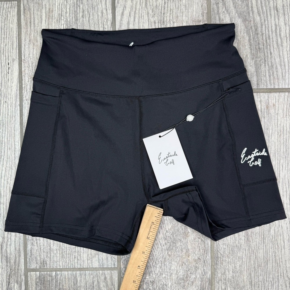 Eastside Golf Shorts Sz S Compression Gym Nwt Logo Womens Golfing Pockets Black — image 6 of 8